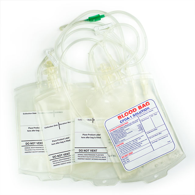 Bolsa de sangre médica simple / doble / triple / cuádruple para un solo uso