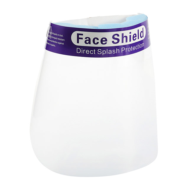 Pantalla facial de PET transparente ajustable reutilizable para protección ocular y facial