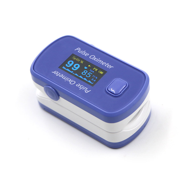 Oxímetro de pulso de dedo con monitor de oxígeno en sangre SpO2 PR PI con pantalla TFT