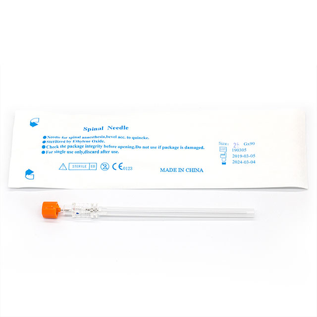 Anestesia desechable punción lumbar aguja espinal Quincke / punta de lápiz