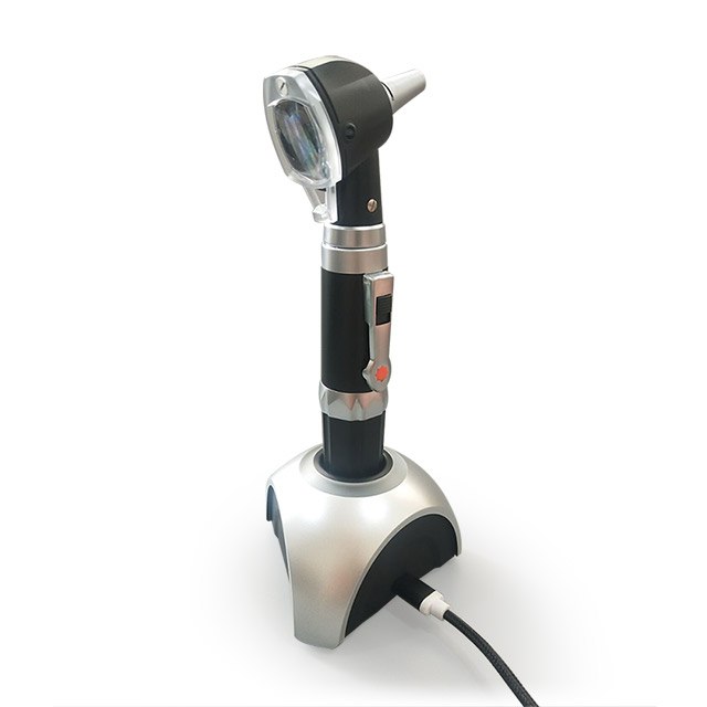 Otoscopio de fibra óptica recargable para equipo de diagnóstico ENT
